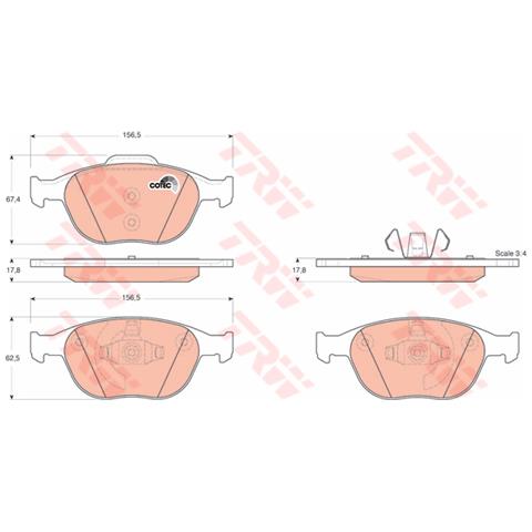 Kit Pastiglie Freno Gdb1532 - Foto 3