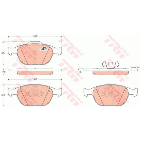 Kit Pastiglie Freno Gdb1532 - Foto 1