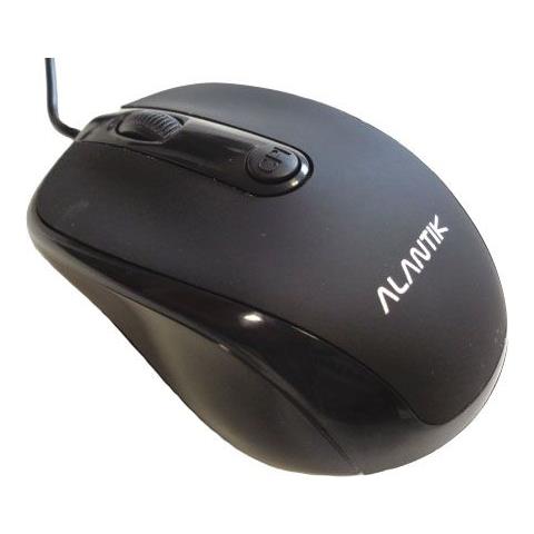 Mouse Cablato Usb Con Filo Nero Plug And Play Windows Mac 1600dpi Universale - Foto 1