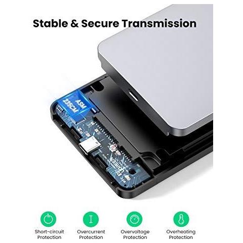 Allegato Ugreen Usb C Disco Rigido Da 25 Pollici Sata Esterno Rigido Caddy Reader Tipo C 3.1 La Cassa Di Alluminio Uasp Gen2 Thunderbolt 3 Per 7 Millimetri 95 Millimetri Sata Interno Hdd 2.5 Ssd Macbook Notebook Ps4 Xbox Tv Senza Attrezzi - Foto 4