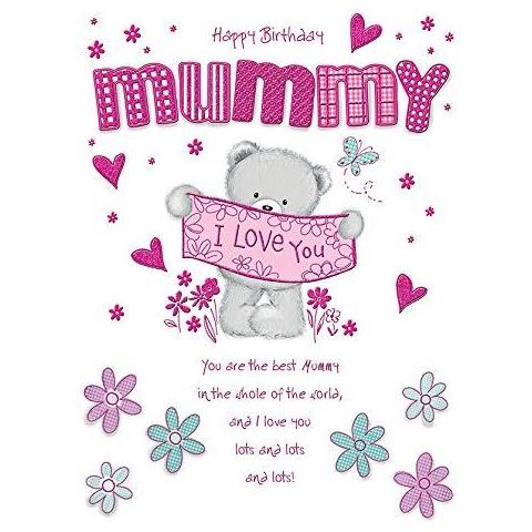 Buon Compleanno Mummy Greeting Card - Di Ampie Dimensioni 9 X 625 Pollici - Foto 1