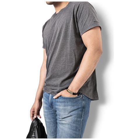 Bracciale in Pelle per Uomo ""Helix"" 17cm Oro - Foto 2