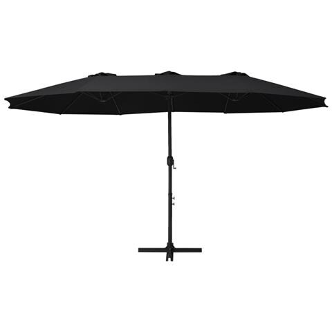 Ombrellone da Esterni Palo in Alluminio 460x270cm Nero - Foto 2