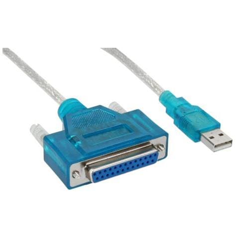 33397I USB A DB25 Blu, Trasparente cavo di interfaccia e adattatore - Foto 1