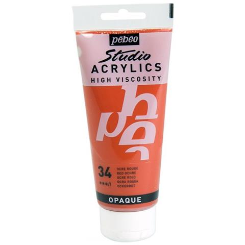 Pittura Acrilica Opaca - Ocra Rossa - 100 Ml - Foto 1