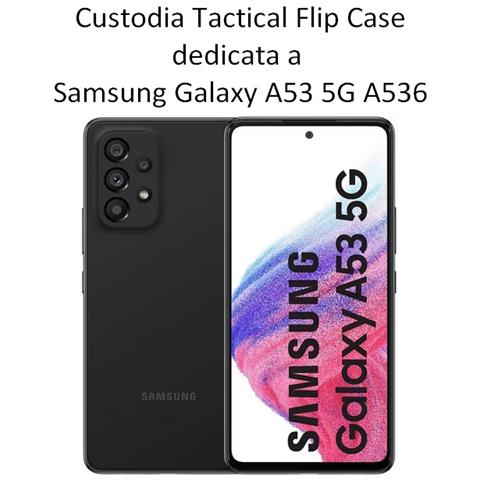 Tactical Custodia Originale Field Notes Pro Flip Case Per Samsung Galaxy A53 5g A536 Black - Foto 2