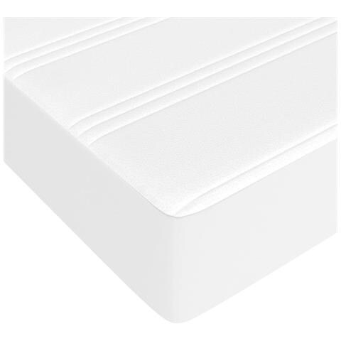 Materasso A Molle Bianco 140x190x20 Cm In Similpelle - Foto 2