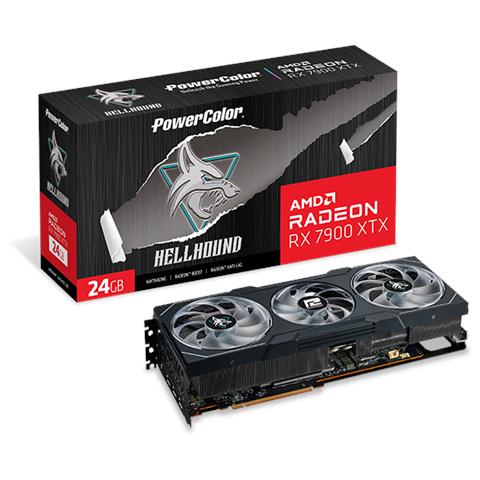 Radeon RX 7900 XTX 24 GB GDDR6 PCIe 4.0 HDMI 1 DisplayPort 3 Hellhound - Foto 1