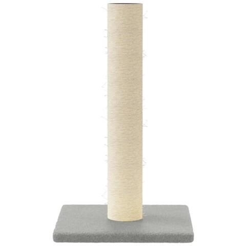 Palo Tiragraffi Per Gatti Grigio Chiaro 22x22x45 Cm - Foto 2