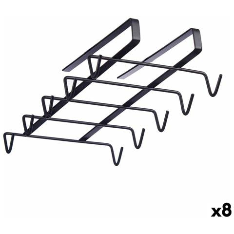 Appendino Per Tazze Nero Ferro 16 X 7 X 28,5 Cm (8 Unità) - Foto 1