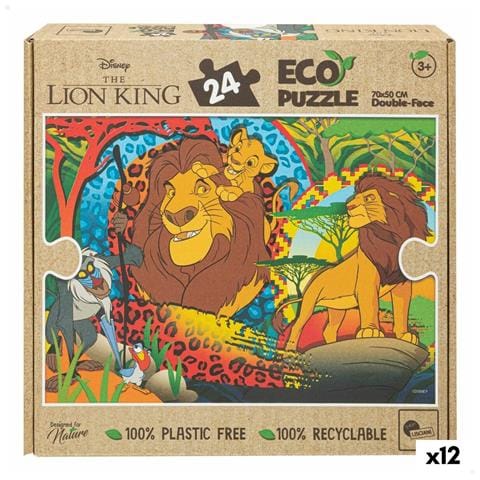 Puzzle Per Bambini Double-face 24 Pezzi 70 X 1,5 X 50 Cm (12 Unità) - Foto 1