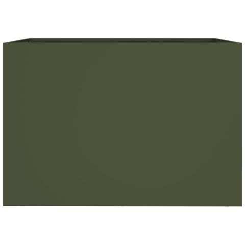 Fioriera Verde Oliva 62x30x29 cm in Acciaio - Foto 2