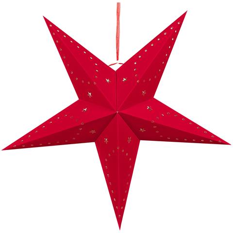 Set Di 2 Stelle Led Carta Rosso 60 Cm Motti - Foto 7