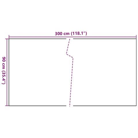 Paravento Da Balcone Marrone Chiaro 300x90 Cm In Polyrattan - Foto 2
