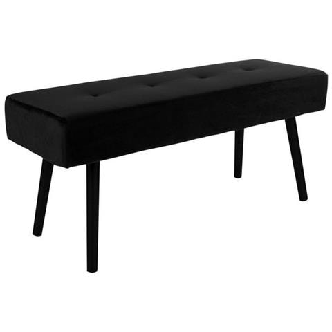 Panca Skiby - Nero - Velluto - 35x100x44 Cm - Foto 2