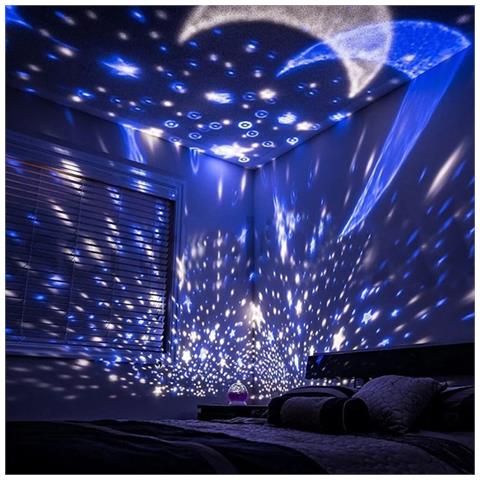 L1 2in1 Rotating Star Sky Projector And Night Lamp With 4x Aaa / Usb Cable Pink - Foto 8