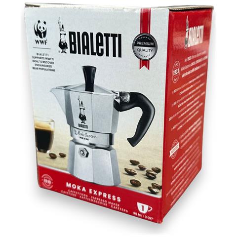 Caffettiera Tradizionale Moka 1 Tazza In Alluminio Con Manico In Nylon Express Restyling Bialetti - Foto 4