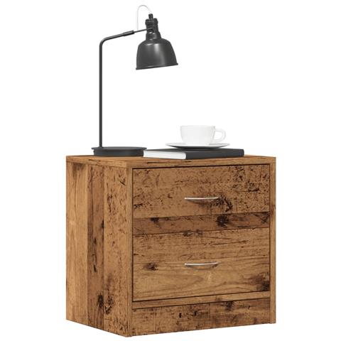 Comodini Legno Antico 2 Pz 40x30x40 Cm In Legno Multistrato - Foto 1