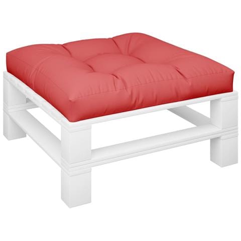 Cuscino Per Pallet Rosso 70x70x12 Cm In Tessuto - Foto 3