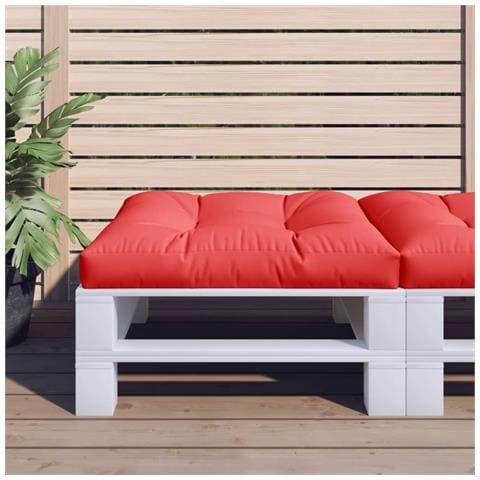Cuscino Per Pallet Rosso 70x70x12 Cm In Tessuto - Foto 1
