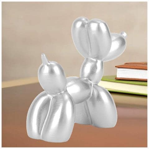 Palloncino Argento A Forma Di Cane Heepd D - Eleganza E Gioco Per Ogni Occasione - Foto 2