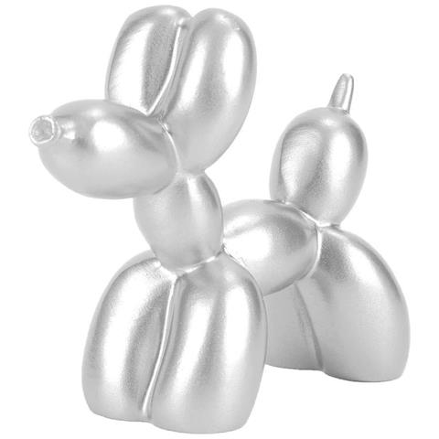 Palloncino Argento A Forma Di Cane Heepd D - Eleganza E Gioco Per Ogni Occasione - Foto 1