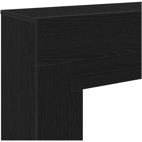 Cornice per Camino Rovere Nero 100x30x87,5 cm in Truciolato - Foto 2