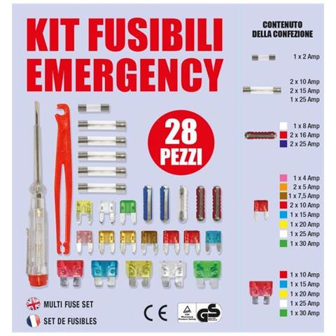 Kit Emergenza Fusibili 28 Pz Assortiti - Foto 3