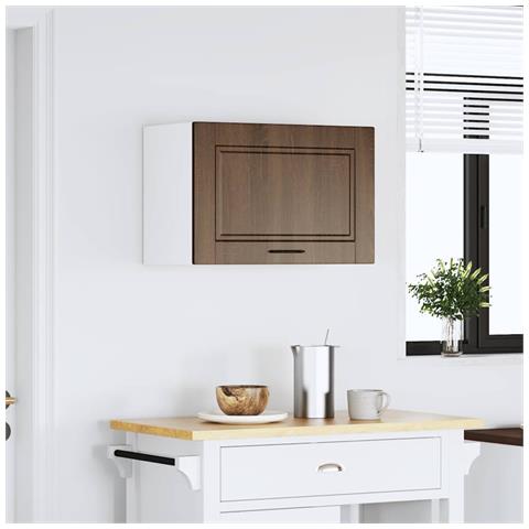 Pensile Da Cucina Porto Rovere Marrone In Legno Multistrato - Foto 3