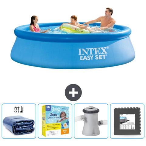 Piscina Fuori Terra - In Giro - 305x305x76 Cm - Blu - Include Accessori Coordinati Cb10 - Foto 1