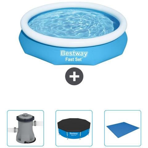 Piscina Fuori Terra - In Giro - 305x66 Cm - Blu - Include Accessori Coordinati Cb40 - Foto 1