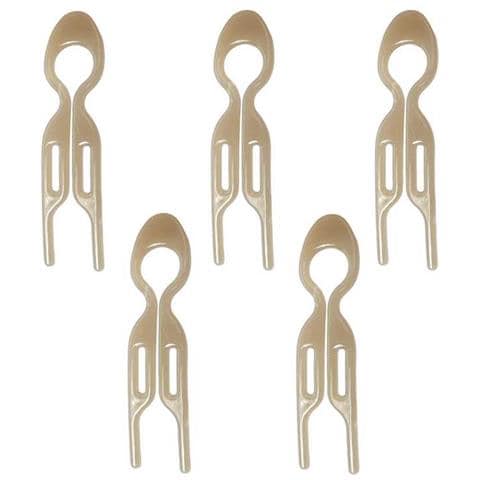 5 Pezzi Pettine Per Capelli A Forma Di U, Forcine Per Capelli Francesi Per Donna Beige - Foto 7
