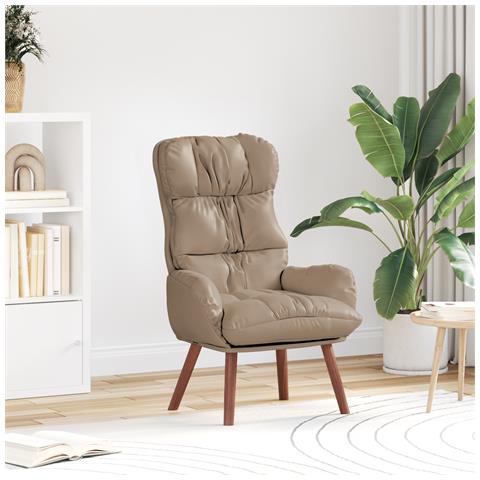 Poltrona Relax Cappuccino in Pelle Ecologica - Foto 2