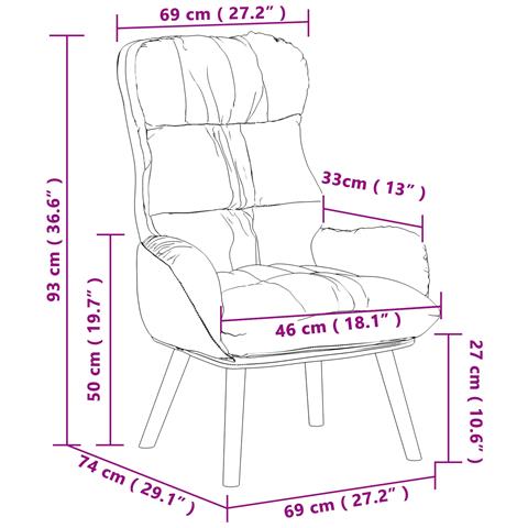 Poltrona Relax Cappuccino in Pelle Ecologica - Foto 8