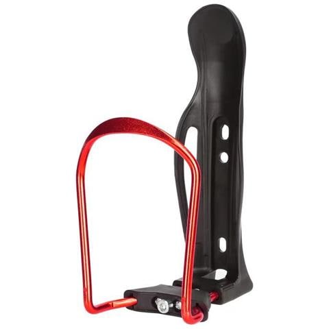 Portaborraccia Regolabile In Alluminio Rosso Per Bici - Sicuro E Leggero - Foto 1