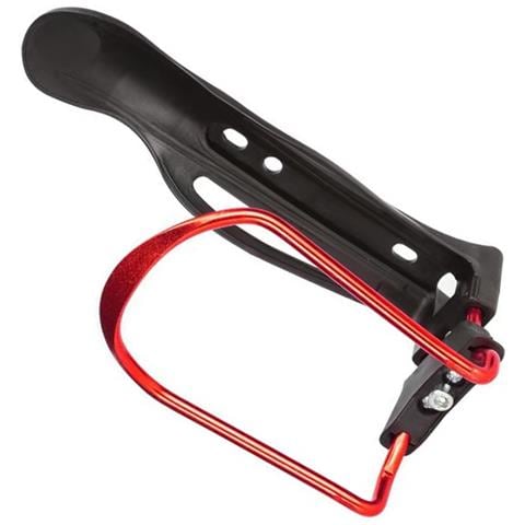 Portaborraccia Regolabile In Alluminio Rosso Per Bici - Sicuro E Leggero - Foto 2