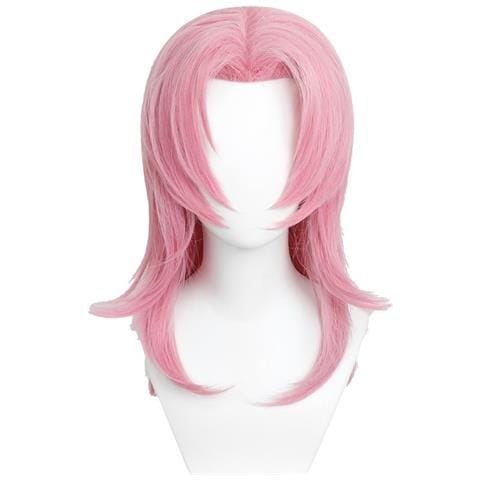 Parrucca Cosplay Rosa: Fibra Ad Alta Temperatura Al 100%, Regolabile Per Giochi Di Ruolo Anime E Feste - Foto 1