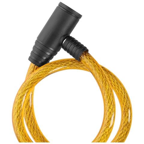 Antifurto A Spirale Da 90 Cm Per Bicicletta Con 2 Chiavi, Giallo - Foto 5
