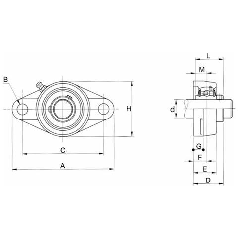 Supporto Flangia Ucfl 211 Smart - Foto 2
