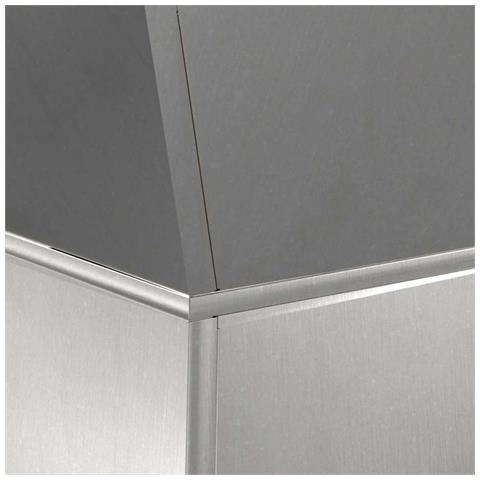 Vaso a Pilastro 2 pcs Argento 40 x 40 x 100 cm Acciaio - Foto 9