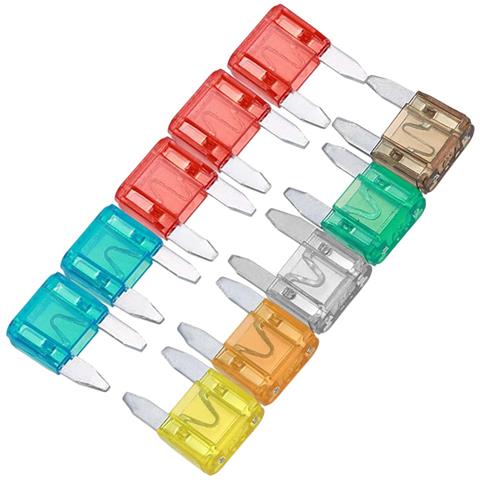 Fusibili Auto 10 Pezzi Per Protezione Sistema Elettrico, Multicolore - Foto 1