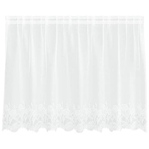 Tende con tende Floreale Bianco 200 x 80 cm Poliestere - Foto 1