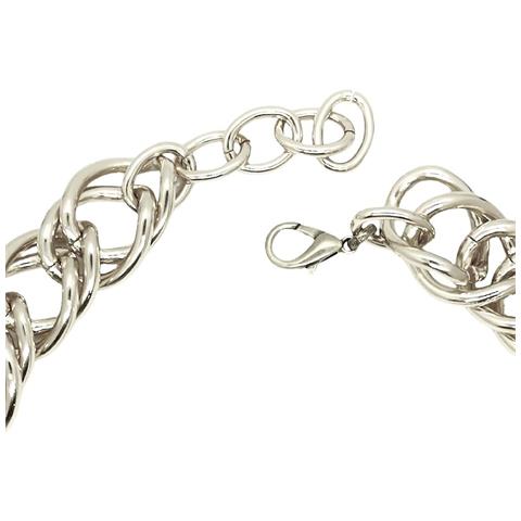 Collana A Doppia Maglia ""ruby"" In Argento - Foto 2