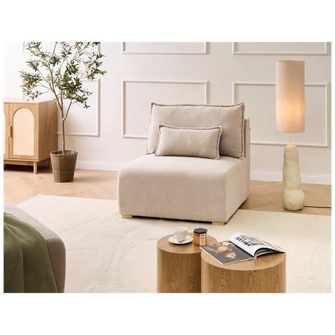 Sezione A 1 Posto Nerbo Bouclé Beige - Foto 1