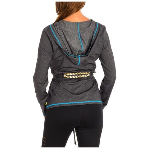 Giacca Sportiva Con Cappuccio A Maniche Lunghe Da Donna Z1t00503 - Foto 3