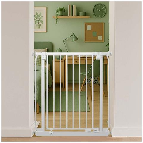 Safetots Cancelletto Di Sicurezza Elite Extra Alto, 65.5cm - 74.5cm, Bianco Opaco, Extra Alto Con 100cm Di Altezza - Foto 2
