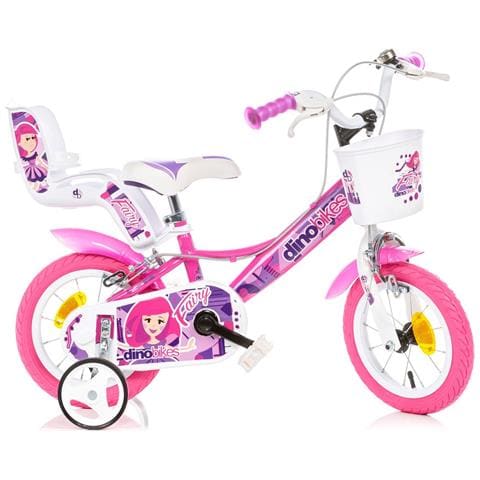 Bici Da Bambina A Sfera Misura 12'' Art. 124rsn-09fy (rosa) + 124rsn-05fy (bianco) Bicicletta Da Bimba Modello Fairy - 12 Bianco - Foto 2