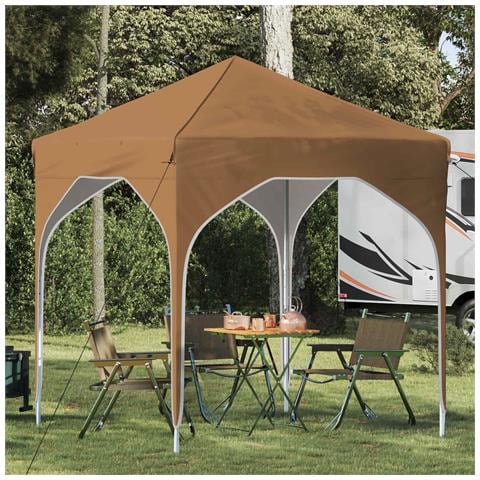 Tenda per feste a pop-up 194 x 194 x 245 cm Beige - Foto 2