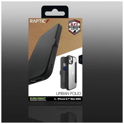 Raptic X-doria Urban Folio Case Per Iphone 14 Plus, Cover Flip, Nero - Foto 2