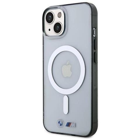Custodia Magsafe Bmw Silver Ring Per Iphone 14 Plus - Trasparente - Foto 3